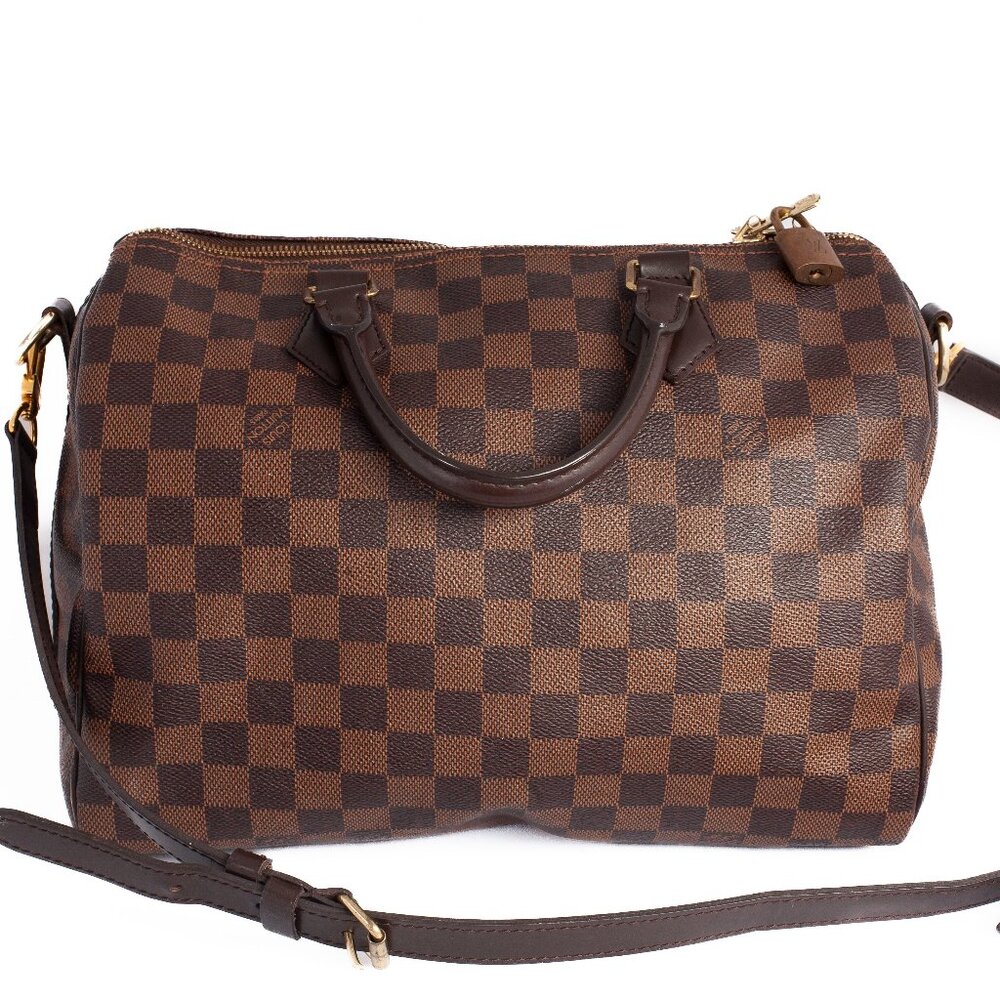 Louis Vuitton Dark Brown Checkered Shoulder Bag